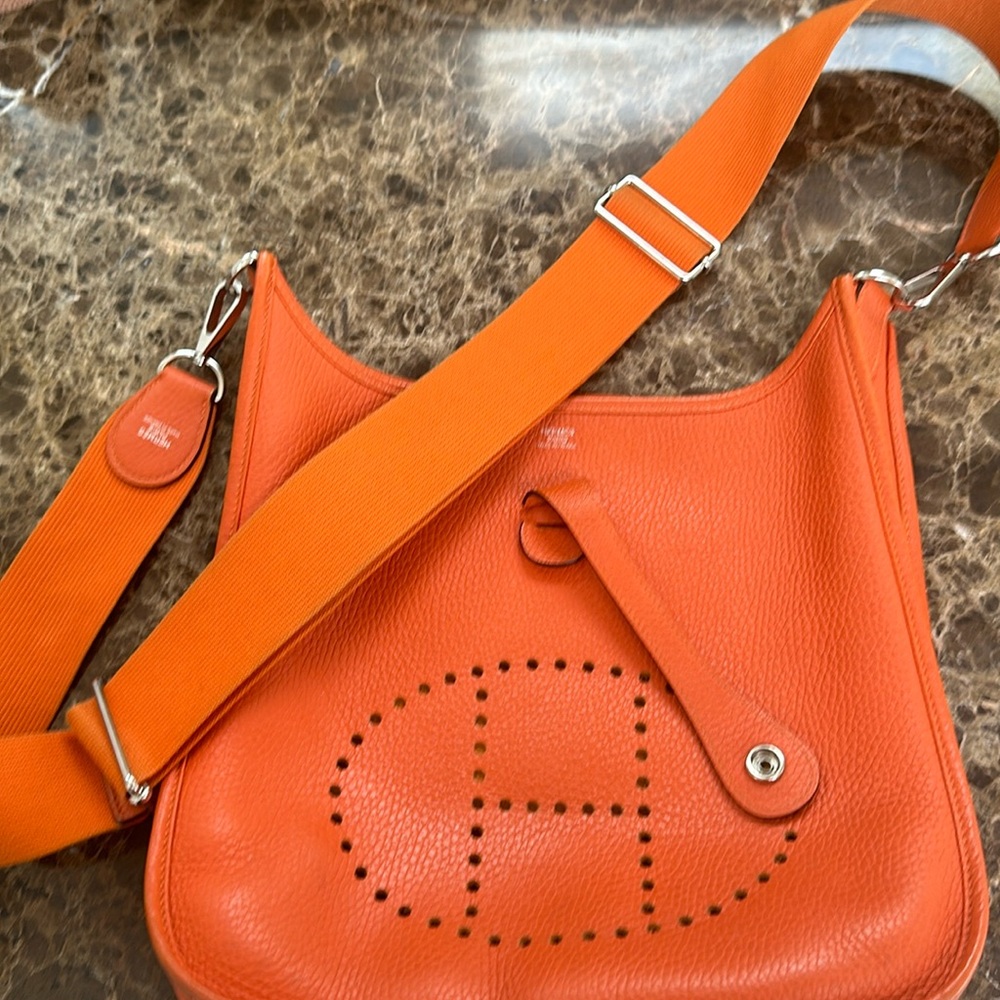 Hermes Evelyne orange taurillon